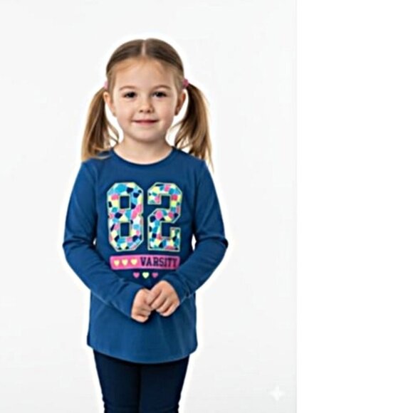 Danskin Now Girl's Long Sleeve Tee Shirt Size 4-5 NWT - Picture 1 of 1